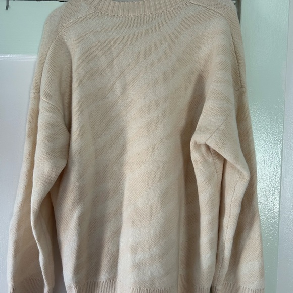 Everlane The Alpaca Tiger Jacquard Crewneck XL - Picture 4 of 5